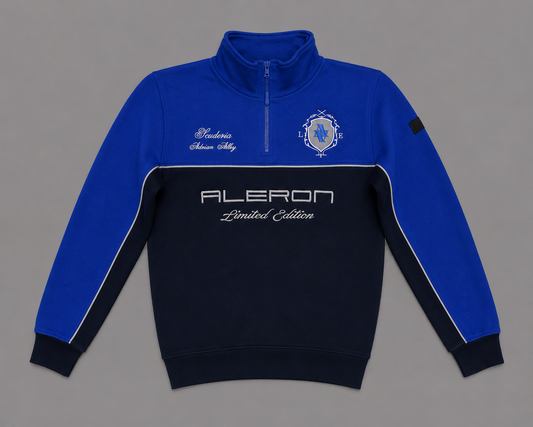 Sudadera zip azul 'Scuderia Collection'