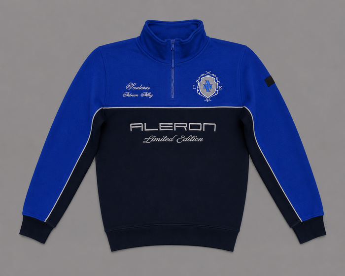 Sudadera zip azul 'Scuderia Collection'