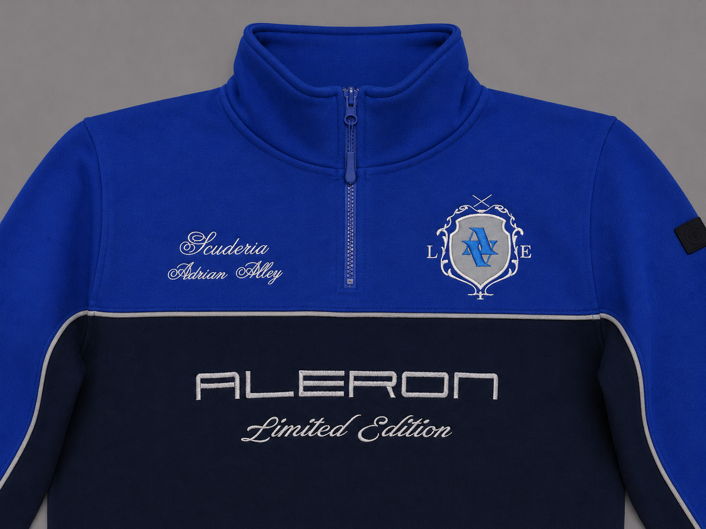 Sudadera zip azul 'Scuderia Collection'