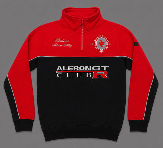 Sudadera zip roja 'Scuderia Collection'