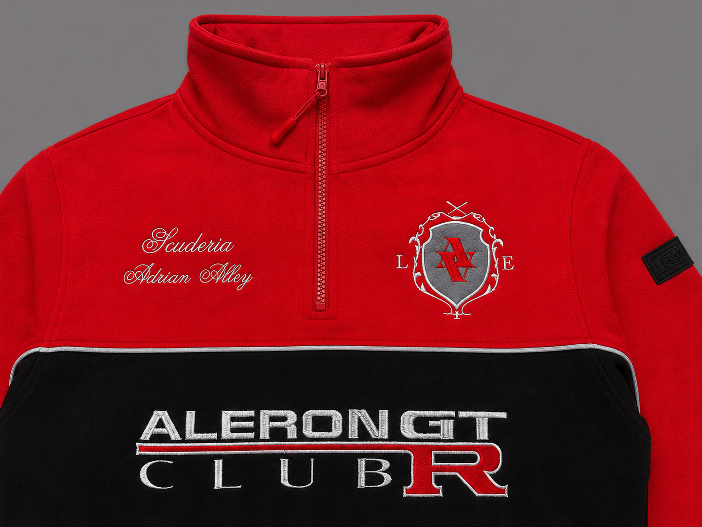 Sudadera zip roja 'Scuderia Collection'